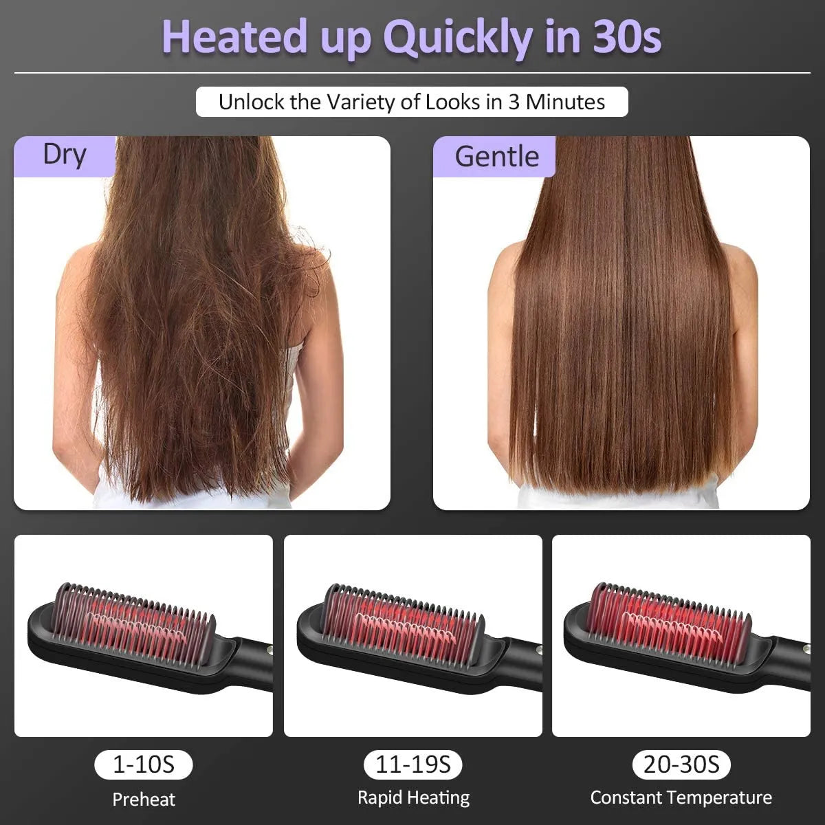 Hair Straightening Brush