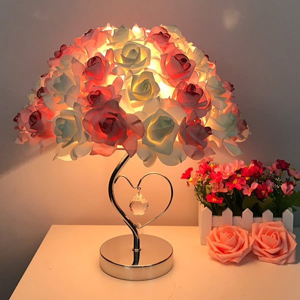 Rose Flower Table Lamp