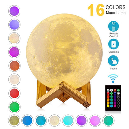 Moon Galaxy Lamp 16 Colors LED