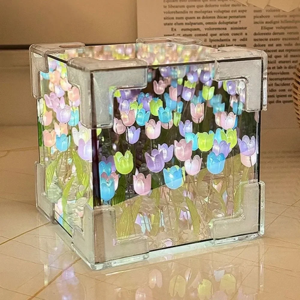 DIY Tulip Cube Lamp