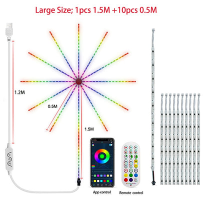 LED Firework Strip Light