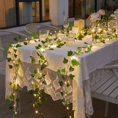 Artificial LED String Leaf Garland