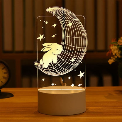 3D Crystal Ball Night Light