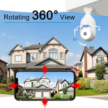 Bulb Camera With Night Vision And WIFI