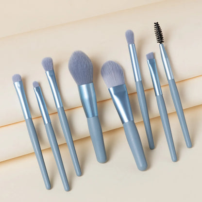 8 Pcs Travel Makeup Brush Set