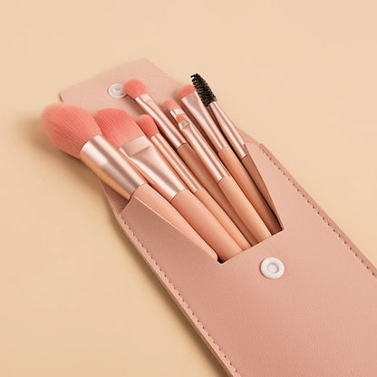 8 Pcs Travel Makeup Brush Set