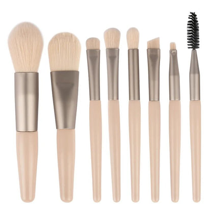 8 Pcs Travel Makeup Brush Set