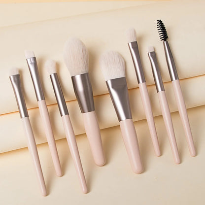 8 Pcs Travel Makeup Brush Set