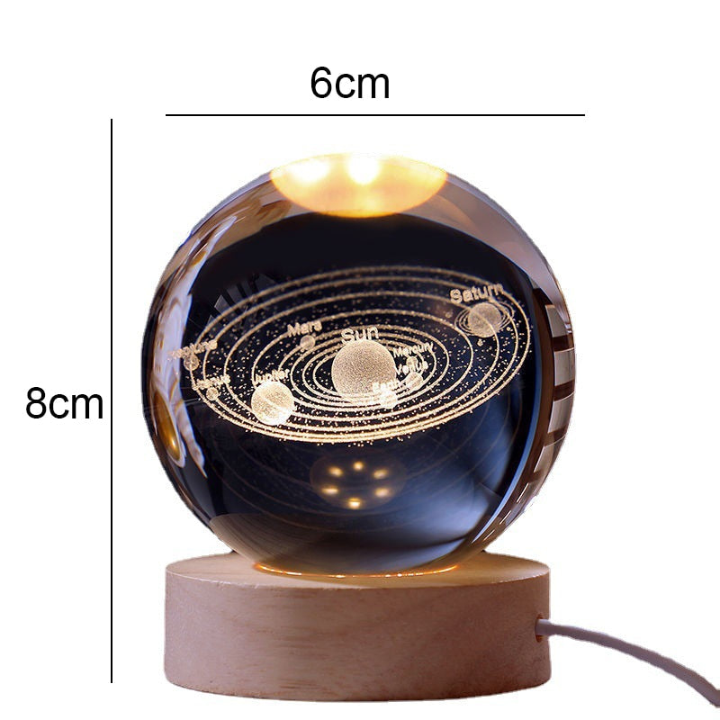 3D Crystal Ball Night Light