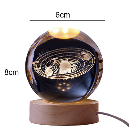 3D Crystal Ball Night Light