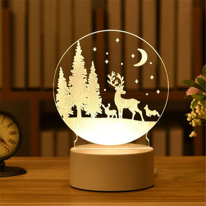 3D Crystal Ball Night Light