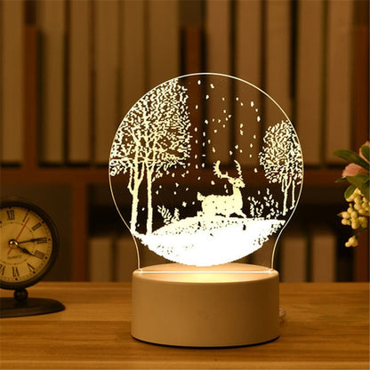 3D Crystal Ball Night Light