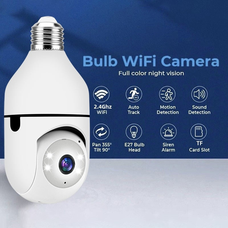 Bulb Camera With Night Vision And WIFI