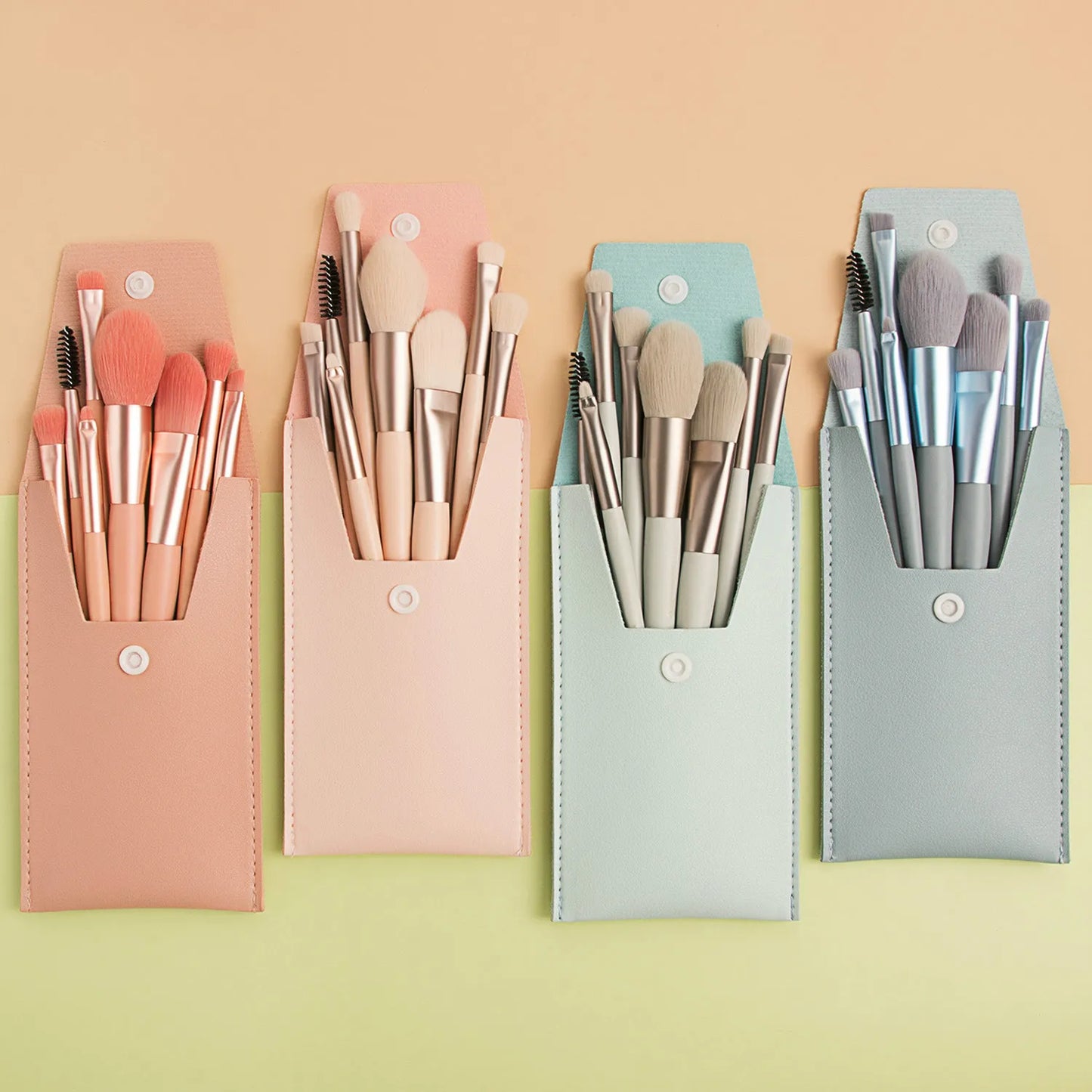 8 Pcs Travel Makeup Brush Set