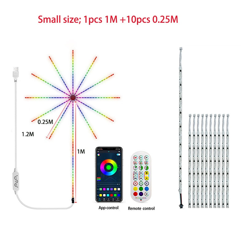 LED Firework Strip Light