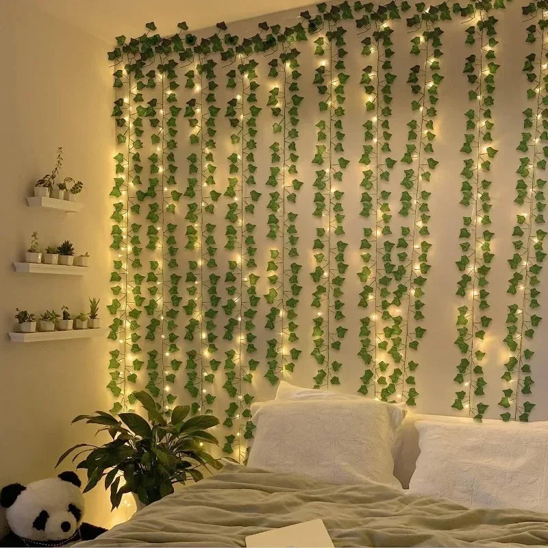 Artificial LED String Leaf Garland