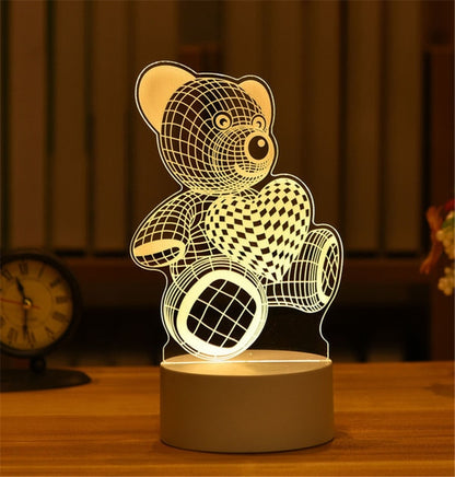 3D Crystal Ball Night Light